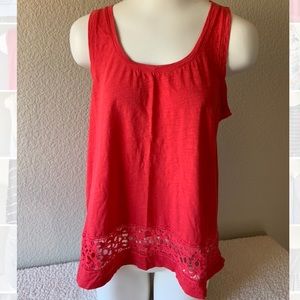 LOFT red sleeveless top.